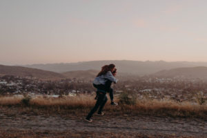 Wild and free engagement at Terrace Hill, in the Central Coast of California San Luis Obispo California Wedding Photographer
