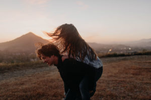 Wild and free engagement at Terrace Hill, in the Central Coast of California San Luis Obispo California Wedding Photographer