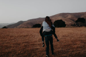 Wild and free engagement at Terrace Hill, in the Central Coast of California San Luis Obispo California Wedding Photographer