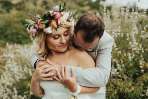 A colorful greenhouse wedding at the five crowns in Corona Del Mar and Crystal cove, California