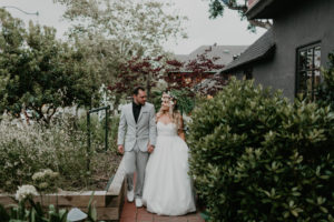 A colorful greenhouse wedding at the five crowns in Corona Del Mar and Crystal cove, California