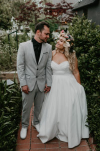 A colorful greenhouse wedding at the five crowns in Corona Del Mar and Crystal cove, California