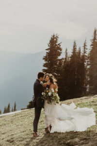 A wild and adventurous wedding at Hurricane Ridge in Olympic National Park by Kadi Tobin