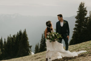 A wild and adventurous wedding at Hurricane Ridge in Olympic National Park by Kadi Tobin