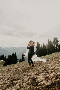 A wild and adventurous wedding at Hurricane Ridge in Olympic National Park by Kadi Tobin