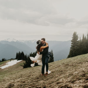 A wild and adventurous wedding at Hurricane Ridge in Olympic National Park by Kadi Tobin