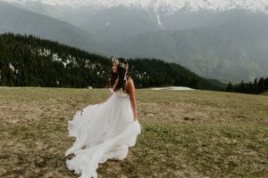 A wild and adventurous wedding at Hurricane Ridge in Olympic National Park by Kadi Tobin