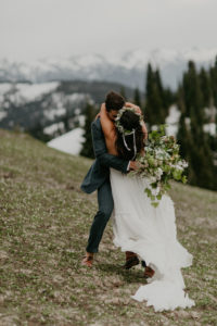 A wild and adventurous wedding at Hurricane Ridge in Olympic National Park by Kadi Tobin