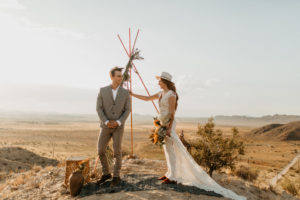 A western and bohemian wedding in Joshua Tree by Kadi Tobin Photography