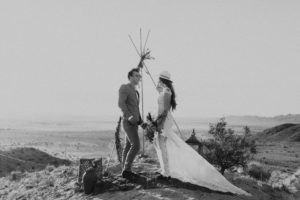 Western Bohemian wedding inspiration in Joshua Tree by Kadi Tobin