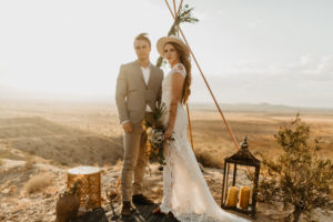 Western Bohemian wedding inspiration in Joshua Tree by Kadi Tobin