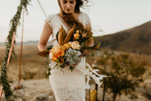 Western Bohemian wedding inspiration in Joshua Tree by Kadi Tobin