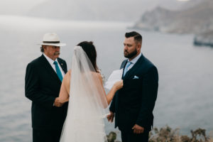Romantic and Inspirational Catalina Island Elopement on the remote side of the island shark harbor