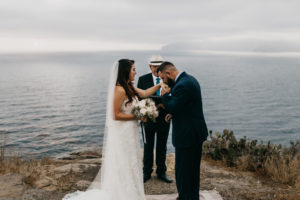 Romantic and Inspirational Catalina Island Elopement on the remote side of the island shark harbor