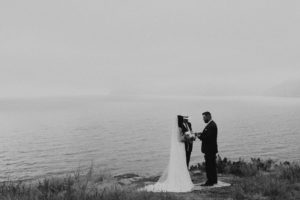 Romantic and Inspirational Catalina Island Elopement on the remote side of the island shark harbor