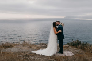 Romantic and Inspirational Catalina Island Elopement on the remote side of the island shark harbor