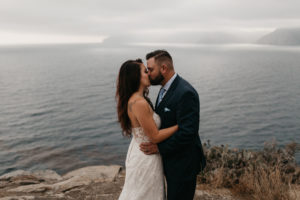 Romantic and Inspirational Catalina Island Elopement on the remote side of the island shark harbor
