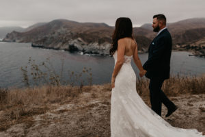 Romantic and Inspirational Catalina Island Elopement on the remote side of the island shark harbor