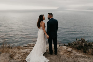Romantic and Inspirational Catalina Island Elopement on the remote side of the island shark harbor
