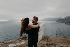 Romantic and Inspirational Catalina Island Elopement on the remote side of the island shark harbor