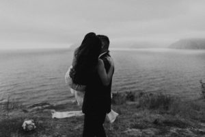 Romantic and Inspirational Catalina Island Elopement on the remote side of the island shark harbor