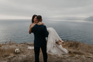 Romantic and Inspirational Catalina Island Elopement on the remote side of the island shark harbor
