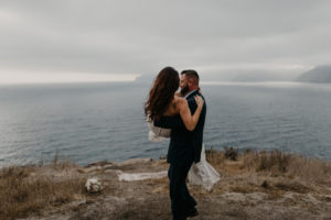 Romantic and Inspirational Catalina Island Elopement on the remote side of the island shark harbor
