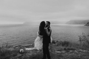 Romantic and Inspirational Catalina Island Elopement on the remote side of the island shark harbor