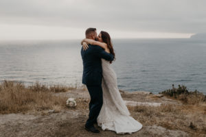 Romantic and Inspirational Catalina Island Elopement on the remote side of the island shark harbor