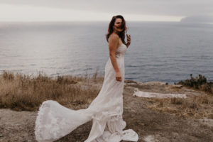 Romantic and Inspirational Catalina Island Elopement on the remote side of the island shark harbor