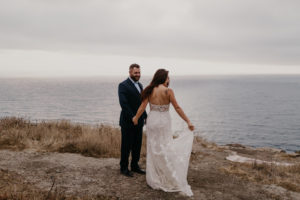 Romantic and Inspirational Catalina Island Elopement on the remote side of the island shark harbor