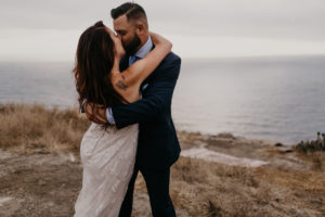 Romantic and Inspirational Catalina Island Elopement on the remote side of the island shark harbor