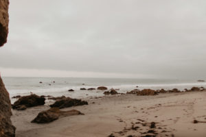 A dreamy engagement session at El Matador beach in Malibu
