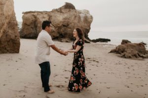 A dreamy sunrise malibu elopement at el matador beach