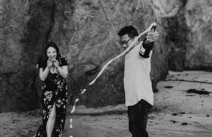 A dreamy sunrise malibu elopement at el matador beach