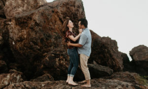 A dreamy sunrise malibu elopement at el matador beach