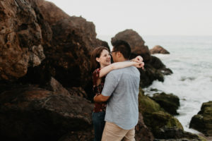 A dreamy sunrise malibu elopement at el matador beach