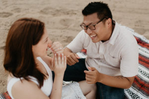 A dreamy sunrise malibu elopement at el matador beach