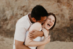 A dreamy sunrise malibu elopement at el matador beach