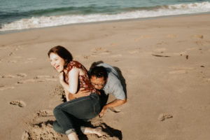 A dreamy sunrise malibu elopement at el matador beach