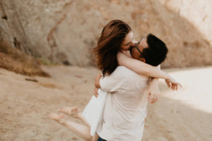 A dreamy sunrise malibu elopement at el matador beach