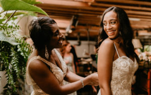 A modern romantic and edgy wedding at the smog shoppe by Los Angeles Wedding Photographer Kadi Tobin