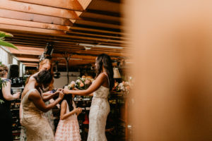 A modern romantic and edgy wedding at the smog shoppe by Los Angeles Wedding Photographer Kadi Tobin