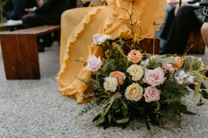 A modern romantic and edgy wedding at the smog shoppe by Los Angeles Wedding Photographer Kadi Tobin