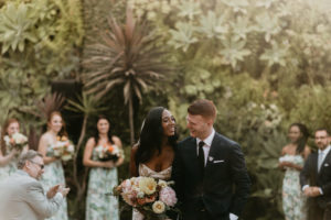 A modern romantic and edgy wedding at the smog shoppe by Los Angeles Wedding Photographer Kadi Tobin