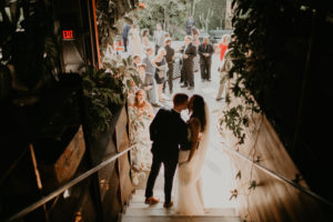 A modern romantic and edgy wedding at the smog shoppe by Los Angeles Wedding Photographer Kadi Tobin
