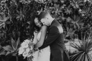 A modern romantic and edgy wedding at the smog shoppe by Los Angeles Wedding Photographer Kadi Tobin