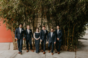 A modern romantic and edgy wedding at the smog shoppe by Los Angeles Wedding Photographer Kadi Tobin