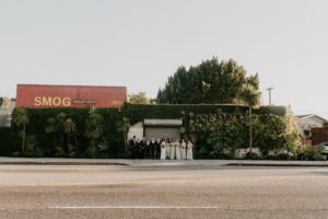 A modern romantic and edgy wedding at the smog shoppe by Los Angeles Wedding Photographer Kadi Tobin