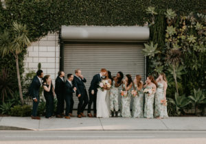 A modern romantic and edgy wedding at the smog shoppe by Los Angeles Wedding Photographer Kadi Tobin